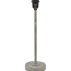 Gray Sirocco Table Lamp with Rattan Shade