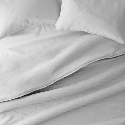 Gray Stitched Stripes 2-pc. Twin Quilt Set