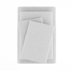 Gray Tiny Hearts 3-pc. Twin Sheet Set