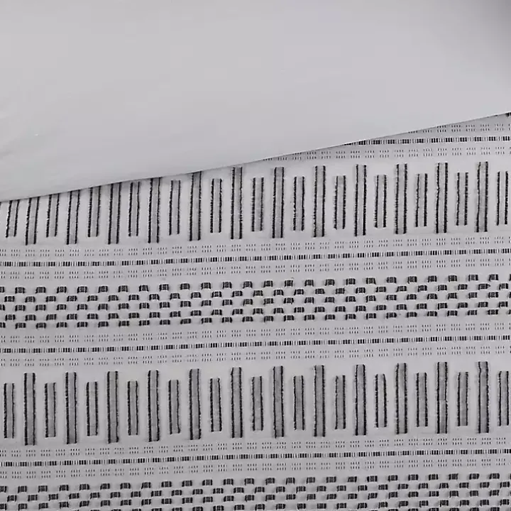 Gray Woven Jacquard California King Comforter Set