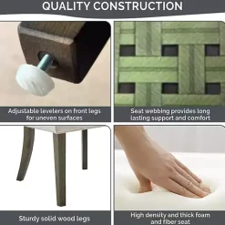 Green Madison Park Ultra Dining Chairs, Set of 2