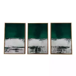 Green Malachite Canvas Art Prints, Set of 3