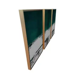 Green Malachite Canvas Art Prints, Set of 3