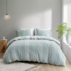 Green Stripe Diamond California King Comforter Set