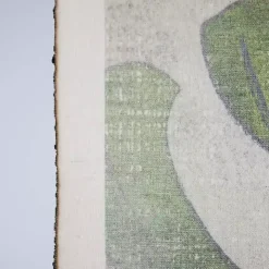 Green Taro Scroll Tapestry