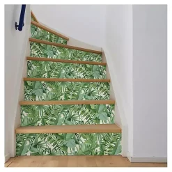 Green Tropical Leaves Peel & Stick Wallpaper