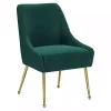 Green Velvet Gold Maxine Dining Chair