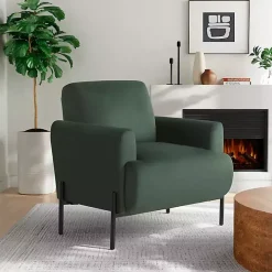 Green Velvet Upholstered Knox Accent Chair