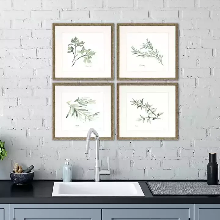Herbs 4-pc. Gold Framed Art Print Set