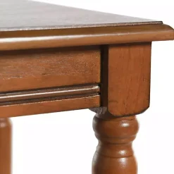Honey Brown Wood Sybil Accent Table