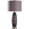 Honeycomb Bronze and Gold Table Lamp