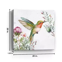 Hummingbird Wildflower I Canvas Art Print