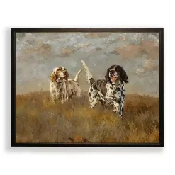 Hunting Dogs Framed Art Print