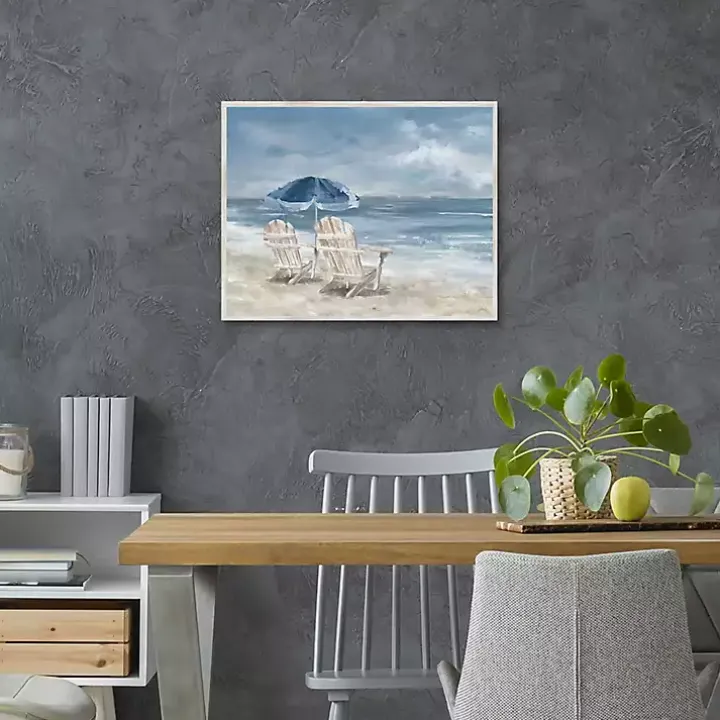 In Waiting Framed Canvas Art Print