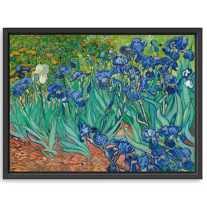Irises Framed Canvas Art Print, 42x32 in.