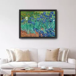 Irises Framed Canvas Art Print, 42x32 in.