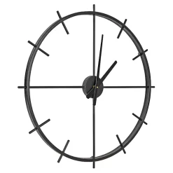 Isaac Black Modern Wall Clock