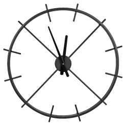 Isaac Black Modern Wall Clock