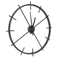 Isaac Black Modern Wall Clock
