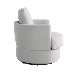 Ivory Elmhurst Swivel Accent Chair
