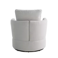 Ivory Elmhurst Swivel Accent Chair