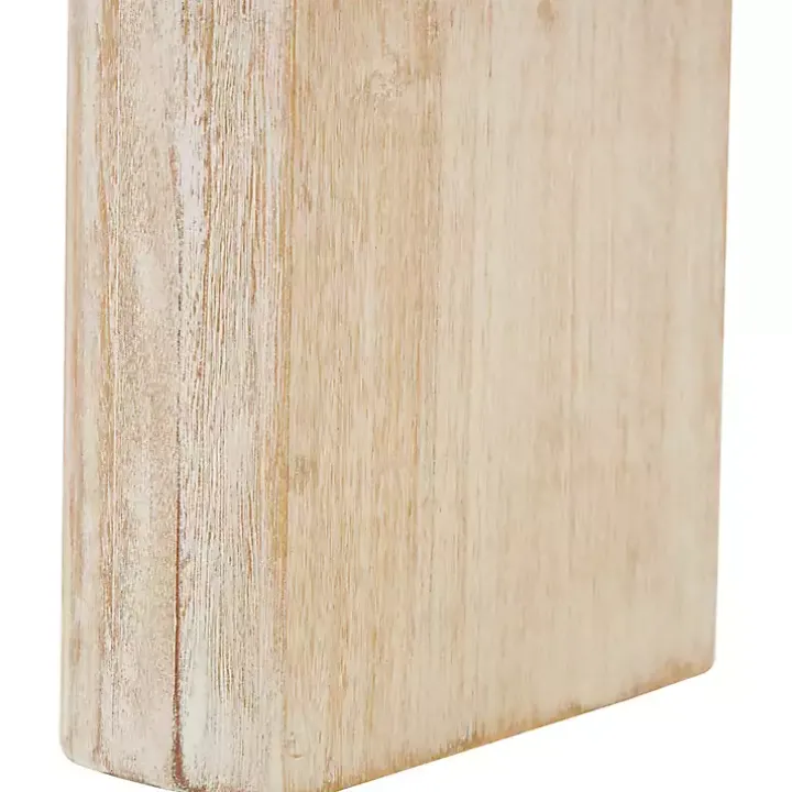 Ivory Natural Wood Grain Console Table