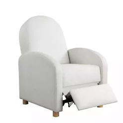 Ivory Rounded Push Back Recliner