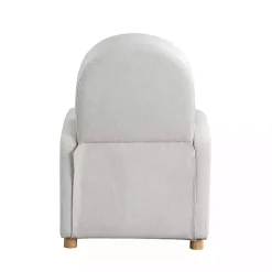 Ivory Rounded Push Back Recliner