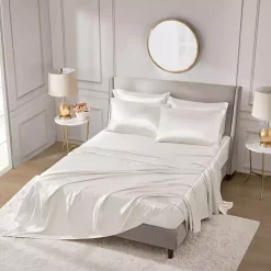 Ivory Satin 6-pc. Queen Sheet Set