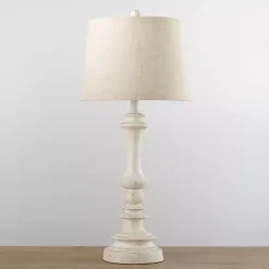 Ivory Savannah Spindle Table Lamp