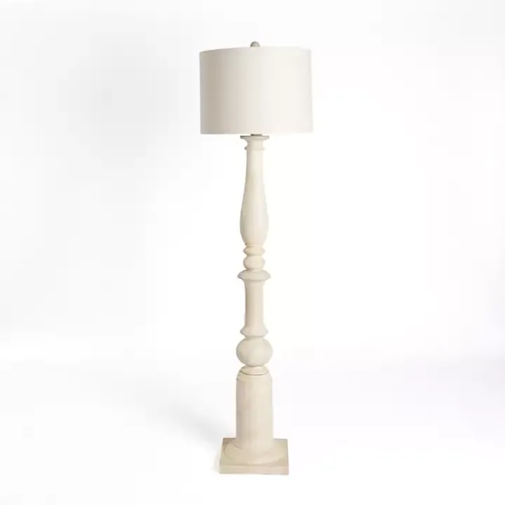 Ivory Spindle Charlotte Floor Lamp