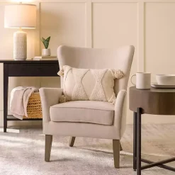 Ivory Upholstered Armchair