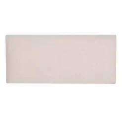 Ivory Upholstered Seashell Wood Bench