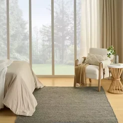 Jaxon Sage Natural Jute Area Rug, 5x7