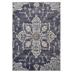 Jordan Eva Purple Medallion Area Rug, 7x10