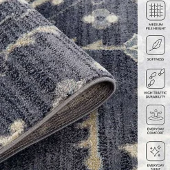 Jordan Eva Purple Medallion Runner, 2x10