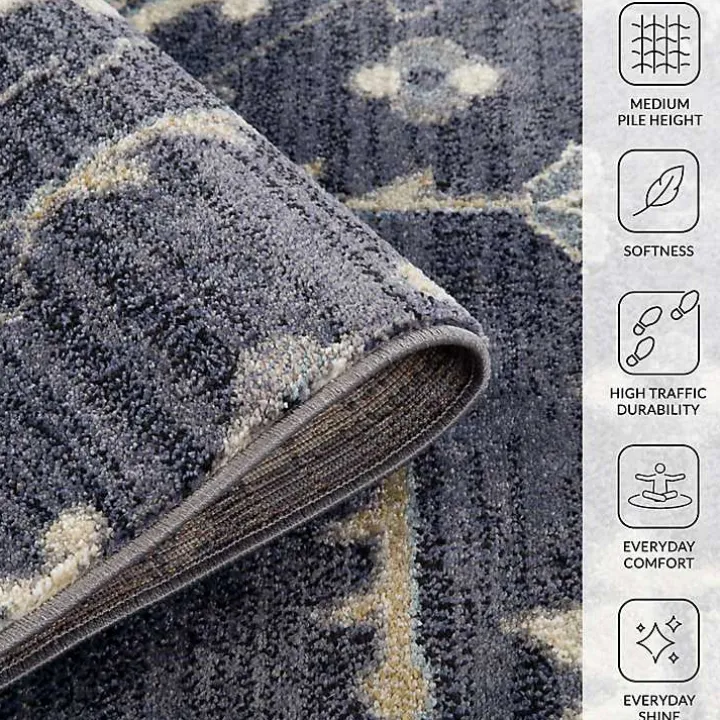 Jordan Eva Purple Medallion Runner, 2x10