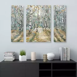 Kaleidoscope Trees Canvas Art Prints, Set of 3