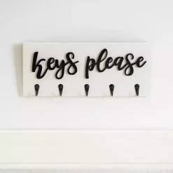 Keys Please Wooden Hooks