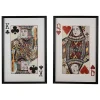 King & Queen Card Framed Art Prints, Set of 2