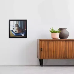 Kitty Throne Framed Art Print