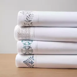 Leafy Vine Hem Microfiber 4-pc. Full Sheet Set