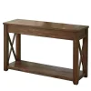 Leyton X-Bar Side Panel Console Table