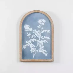Light Blue Botanicals Arch Framed Wall Art