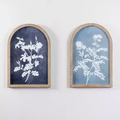 Light Blue Botanicals Arch Framed Wall Art