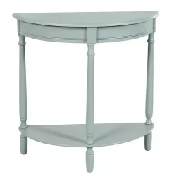 Light Blue Half Moon Tinslee Console Table