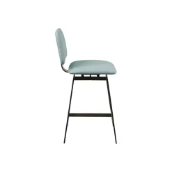 Light Blue Swivel Counter Stool