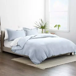 Light Blue Ultra Soft 3-pc. Queen Duvet Cover Set