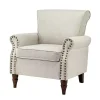 Light Gray Miriam Nailhead Trim Armchair
