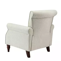 Light Gray Miriam Nailhead Trim Armchair